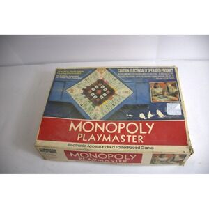 Monopoly Playmaster Electronic Accessory Faster Game Parker Brothers Tested Work